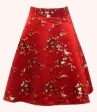 silk a-line skirt2